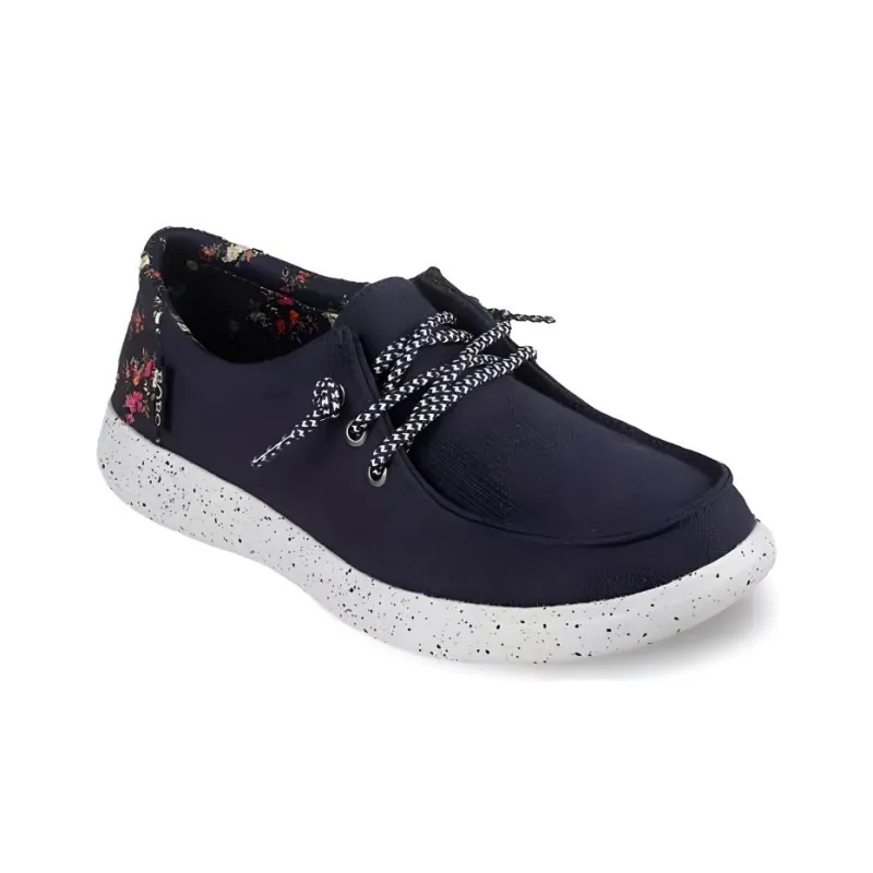 Skechers Bob's Skipper - Laurel Oak Cushioning Anti-Slip And Wear-Resistant Low-Top Casual Shoes Women's Marine Blue-2