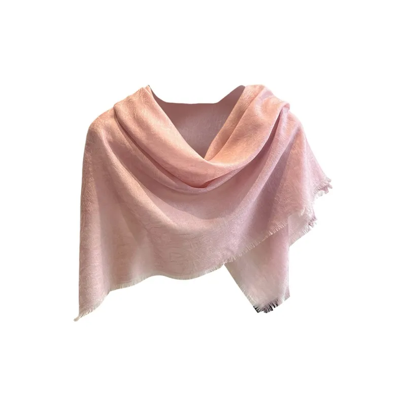 Hang Silk Road Wool Silk Scarves Women's Light Camel-6