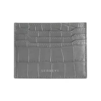 SENREVE Leather Wallet Women's Gray & Silver