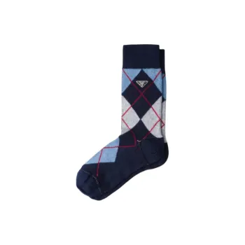 PRADA Mid Calf Socks Women's 1 Pack Blue