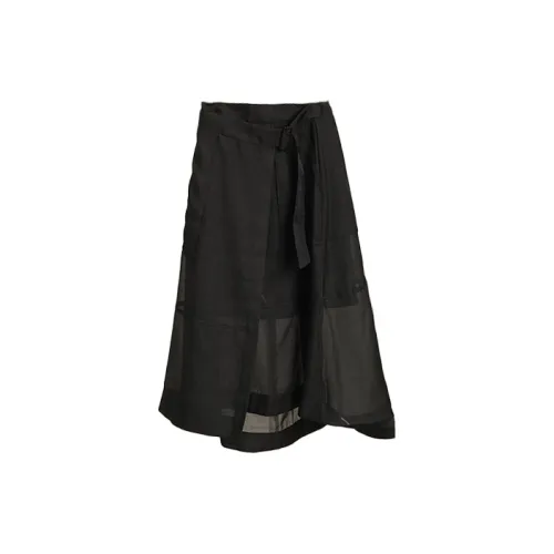 RUBIN Casual Long Skirts Women's Black