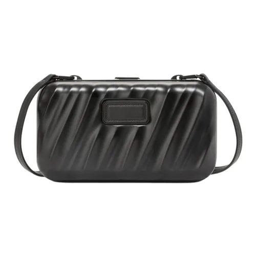 TUMI Aluminum Handheld Crossbody Bag Women's Matte Black