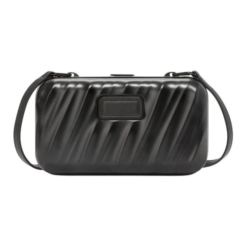 TUMI Aluminum Handheld Crossbody Bag Women's Matte Black-0