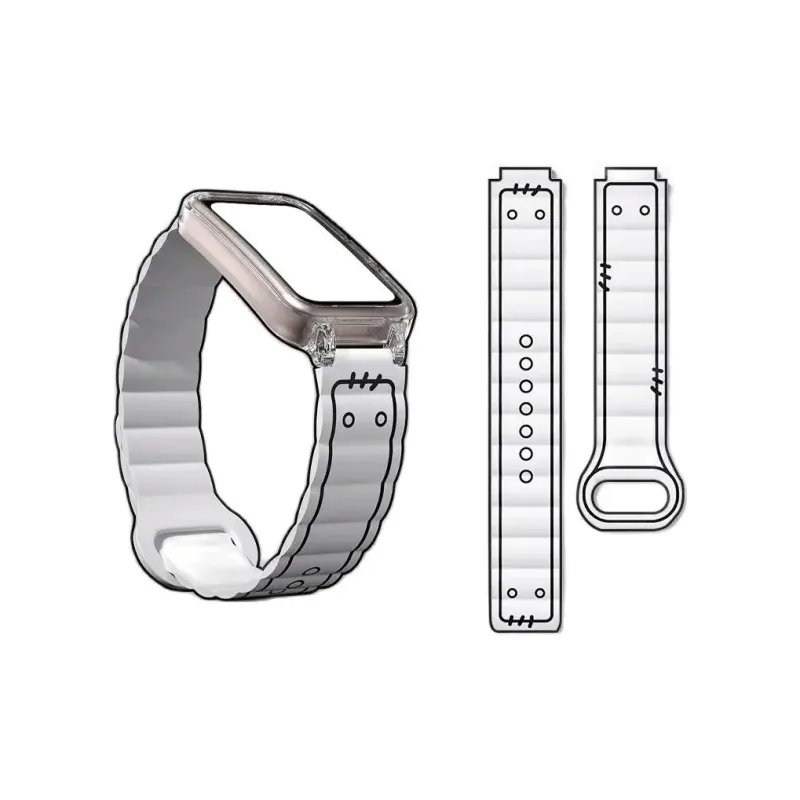 Mr. Strap Watch Band Huawei Compatibility Silicone Material-0