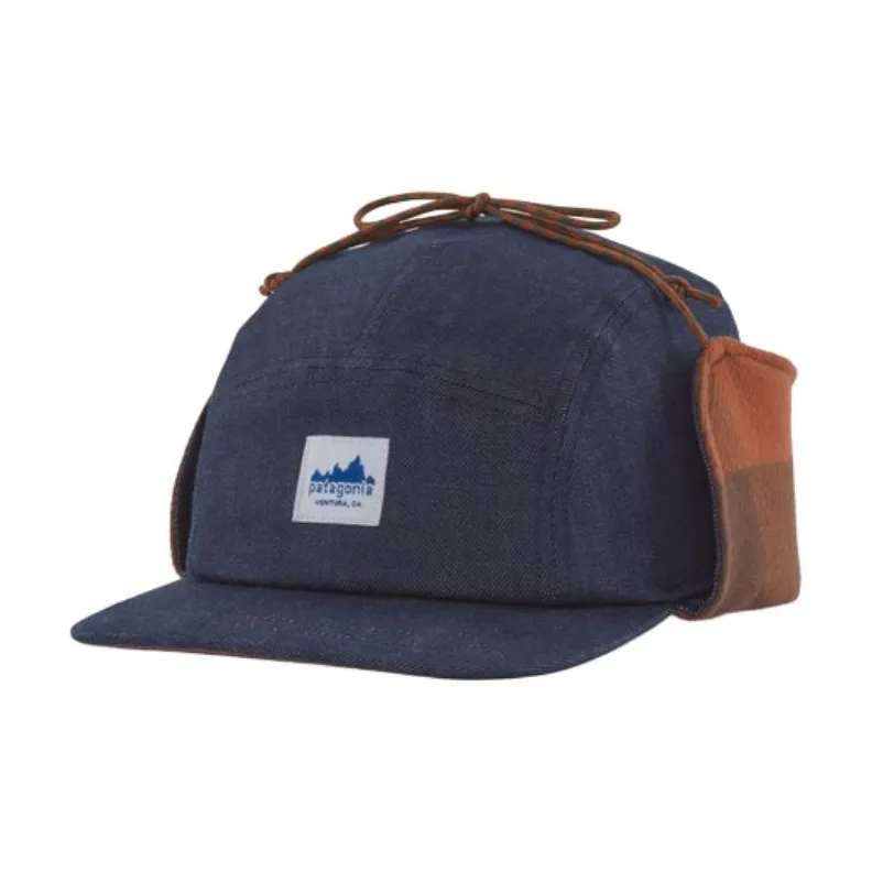 Patagonia Recycled Polyester Cotton Wool Baseball Caps Men's Navy Blue-0