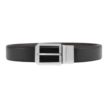 Ermenegildo Zegna Logo Engraved Buckle Belt