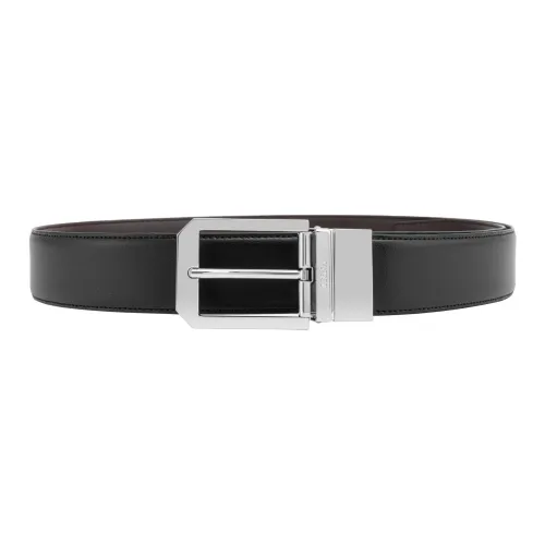 Ermenegildo Zegna Leather Belt Men Black