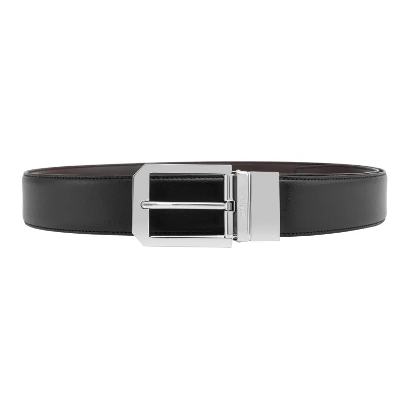 Ermenegildo Zegna Logo-Engraved Buckle Belt-0