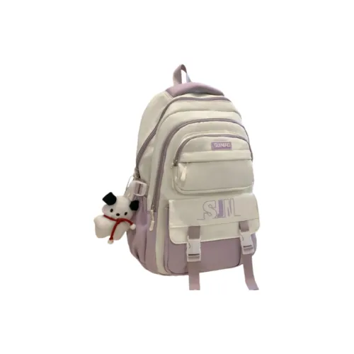 JIEXINI Nylon Backpack On The Shoulder Regular Women's Black/Red/Purple/Coffee/Blue
