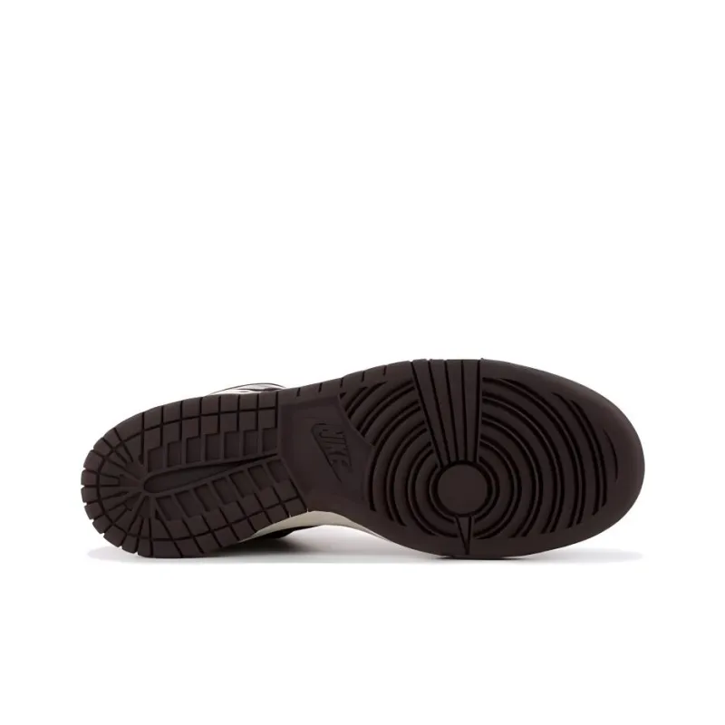 Nike Dunk PRM Woodgrain Slip-Resistant Lightweight Breathable High-Top Skateboard Shoes Unisex Black Gray-2
