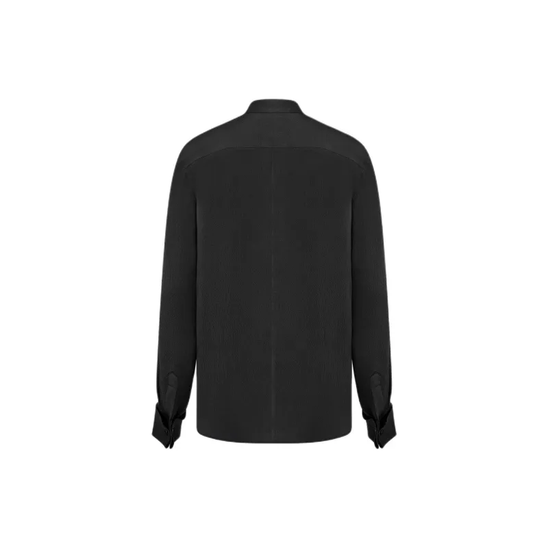 DIOR Ascot Blouse Shirt Women's Black-1