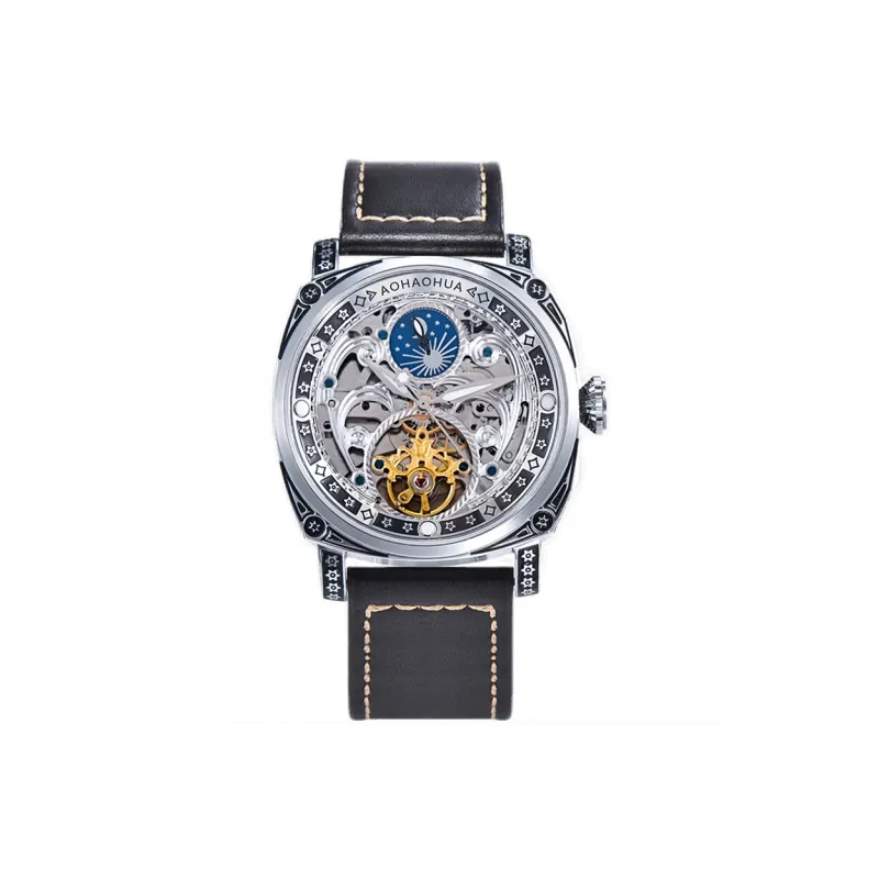 VRQ 1 Watch Automatic Mechanical Movement Watch Men's Watches Cut-Out Dial-11
