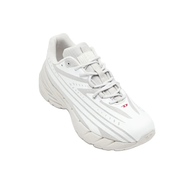 DIESEL D Airspeed Low Striped Low Top Casual Shoes Women's White-5