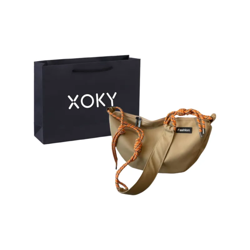 XOKY Fabric Crossbody Bag Regular Unisex Klein Blue/Khaki/Gray/Black-1