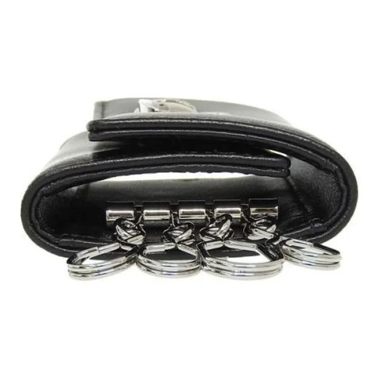 Vivienne Westwood Leather Key Pouch Unisex Black-3