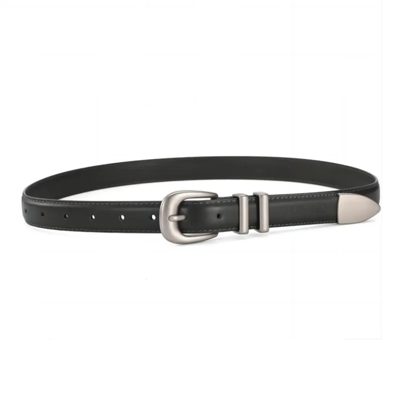AOKANG Cow Leather Belts Women's Multiple Colors Width 2.4cm-1
