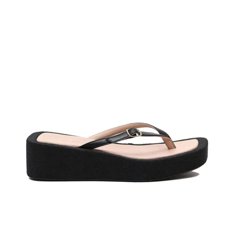 Jacquemus Les Sandal Flip Flops Women's Black-1
