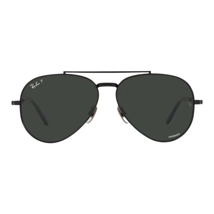 RayBan Titanium Alloy Aviator Sunglasses Unisex Multicolor-1