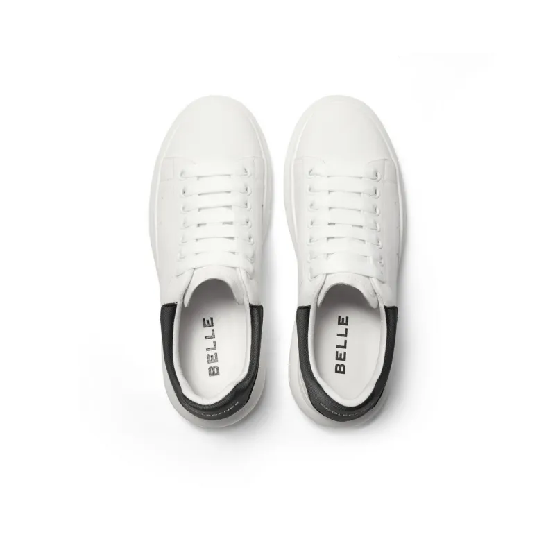 BELLE Stylish Skateboarding Shoes Men's White-3