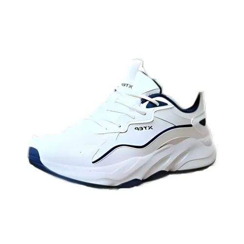 XTEP Cushioning Breathable Low Top Sprint Running Shoes Women's White Blue