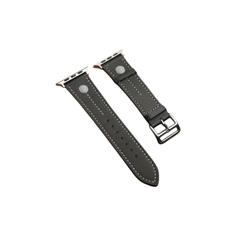Mr. Strap Apple Compatibility Watch Band Artificial Leather Material-2