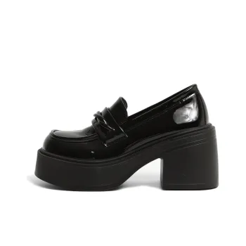 NUNZ Loafers Women's Black Glossy/Black Matte