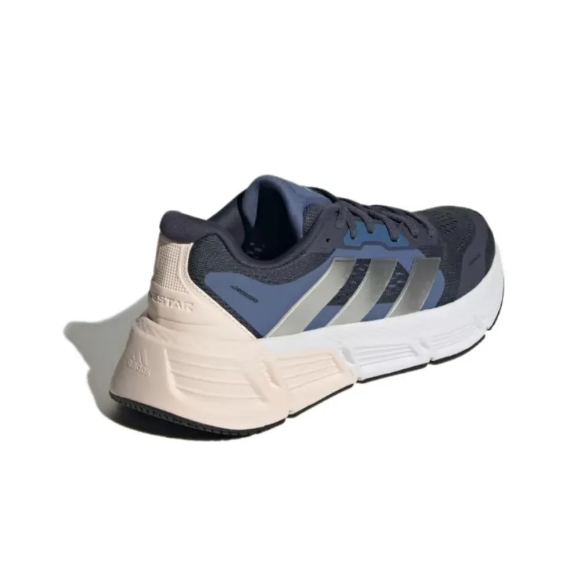 Adidas Questar Slip Resistant Breathable Low Top Casual Running Shoes Women's Black Blue-2