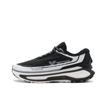 XTEP Starburst Cushioning Rebound Low-Top Casual Running Shoes Men's Black White