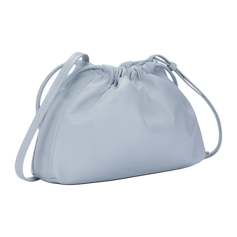 CALVIN KLEIN Synthetic Material One Shoulder Crossbody Puff Bag Women's Pearl Blue-3