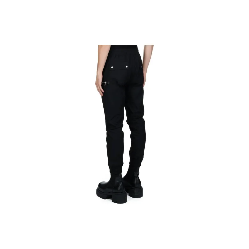 RICK OWENS Bauhaus Zip Detailed Drawstring Cargo Pants-1