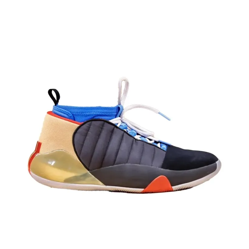 Adidas Harden Vol.7 Cushioning Anti Slip And Wear Resistant Support Mid Top Basketball Shoes Men's Black-1