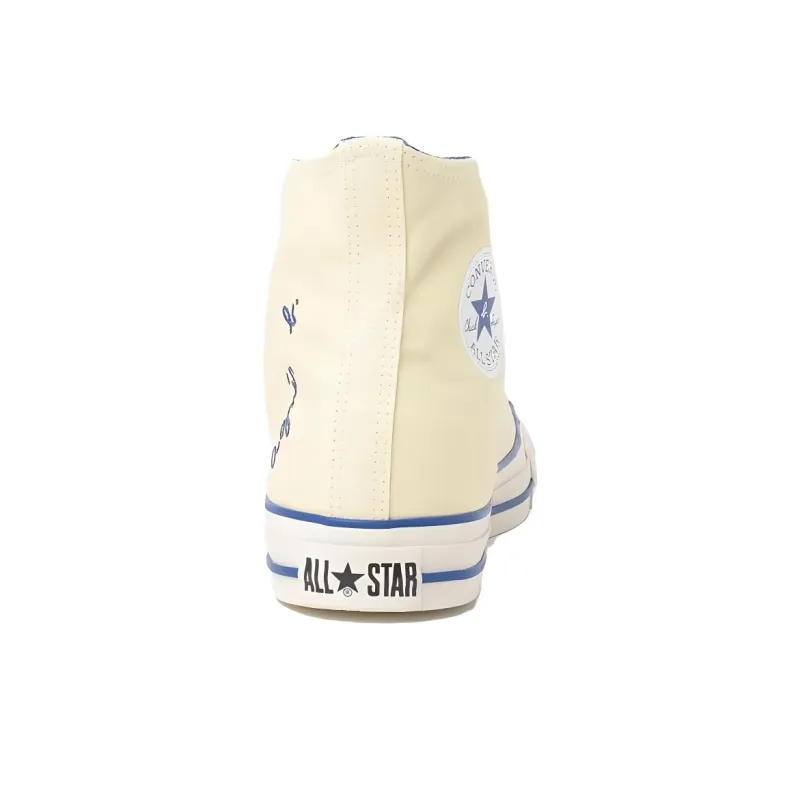 Agnès B. x Converse All Star Wear-resistant And Lightweight High-Top Canvas Shoes Unisex White-3
