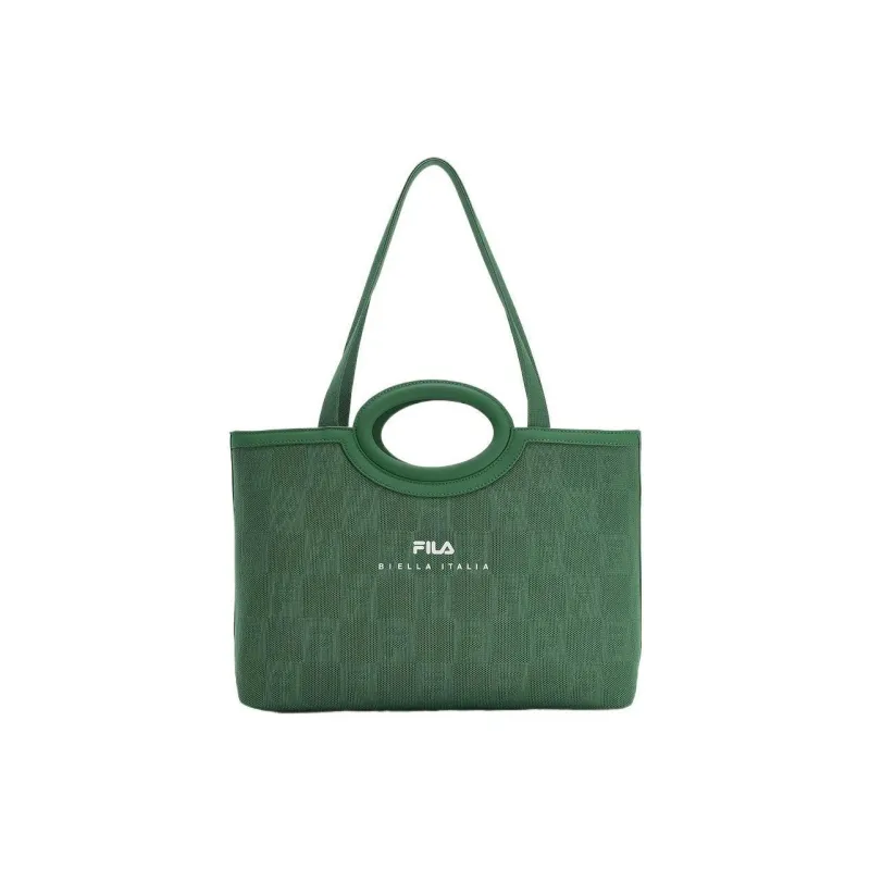FILA Fabric Tote Bag, Shopping Bag, Shoulder Bag, Handbag Regular Women's Nouveau Emerald Green-0