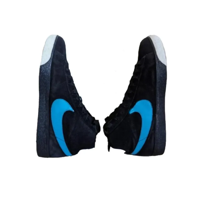 Nike Blazer High Black/Vivid Blue White-3