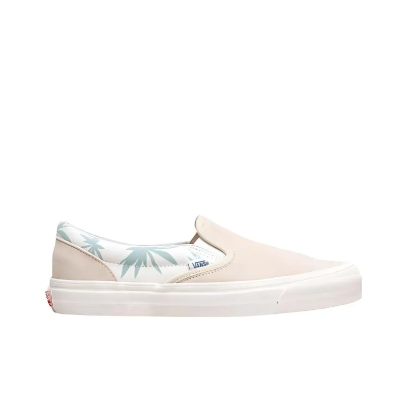 Vans Slip On Modernica Light Blue Repeat Palm Leaf-1