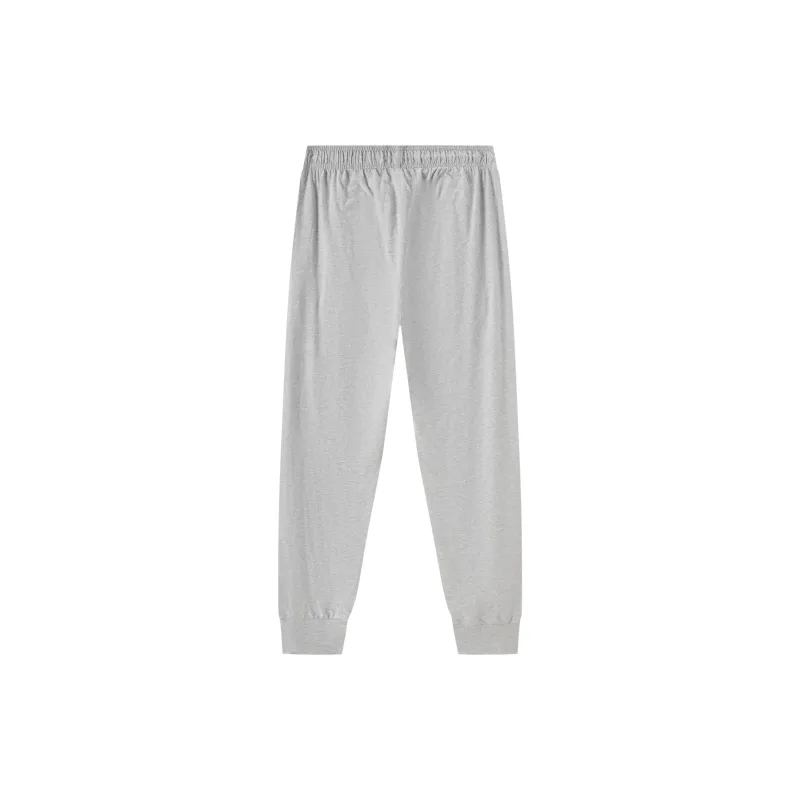 Champion Knitted Sweatpants US Version Unisex Light Gray-1