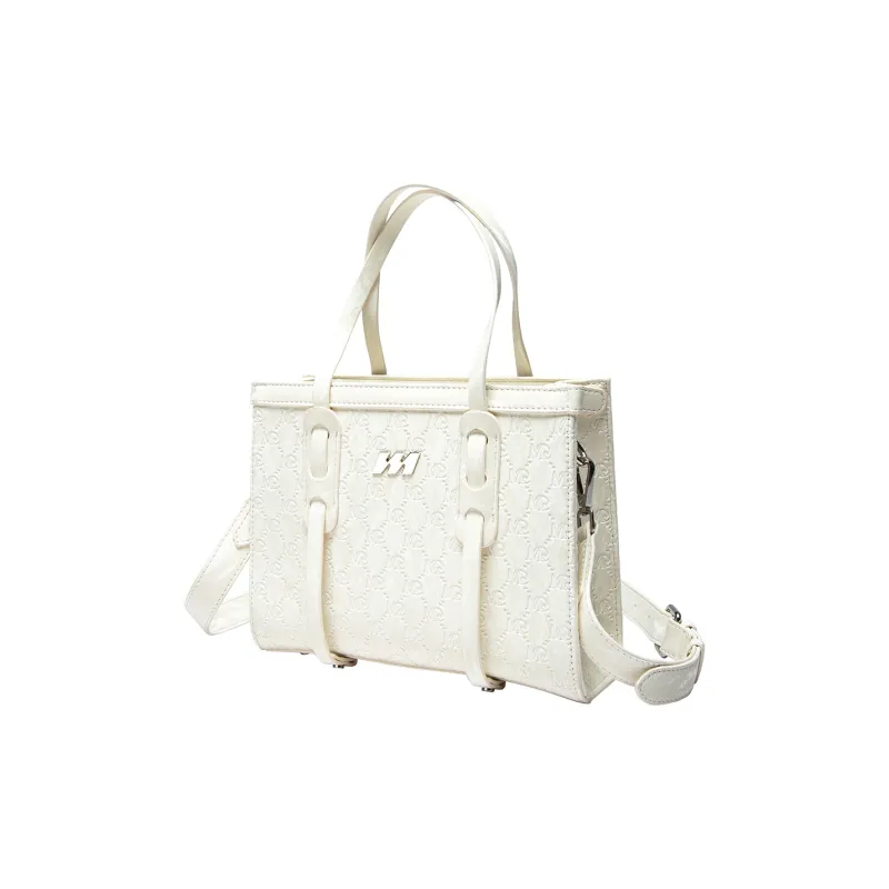MQ Artificial Leather Tote Handbag Regular Women's Milk White-2