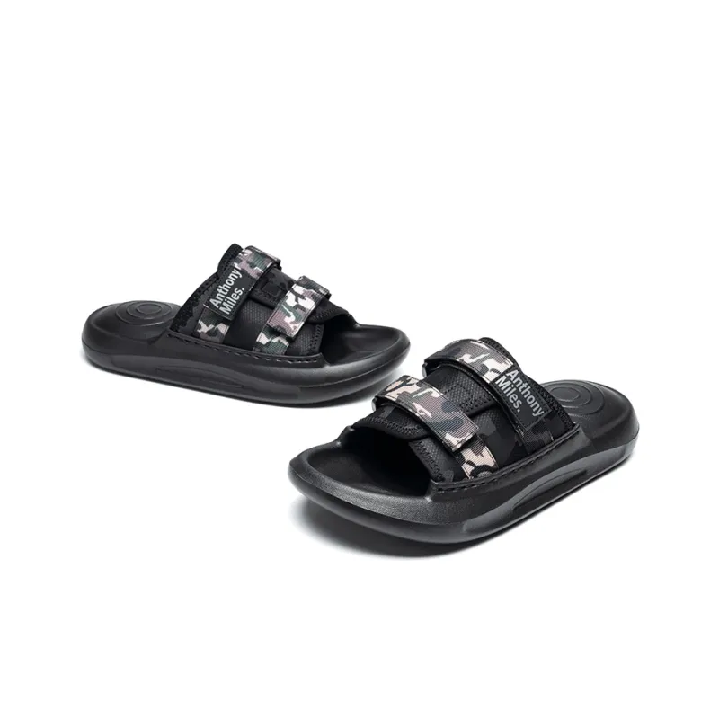 Anthony Miles Slide Slippers Men's Black-2