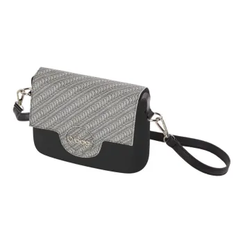 O Bag Thermoplastic Compound Crossbody Bag Shoulder Bag Women's Black