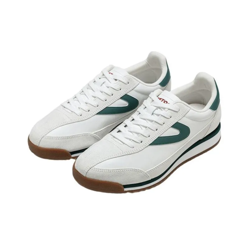 TRETORN Low Top Casual Shoes Unisex White Green-4