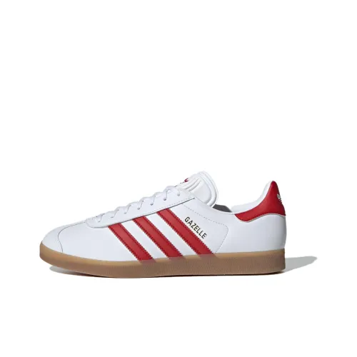 Adidas Originals Gazelle Skateboard Shoes Men Low-Top White/Red