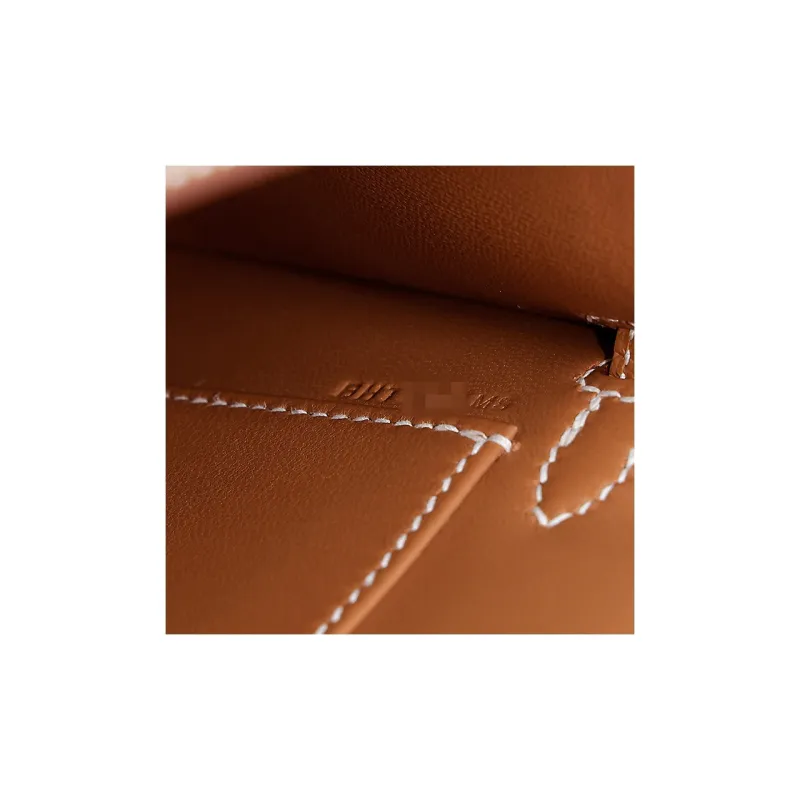 HERMES Mini Kelly 2nd Generation Epsom Leather Kelly Bag Handbags Mini Women's Gold Brown-11