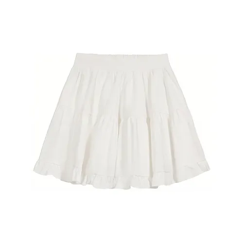 LOKUINTUS Casual Short Skirts Women's White