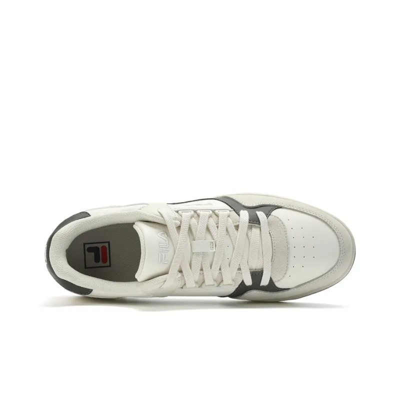 FILA Targa Wear Resistant Low Top Skateboard Shoes Men's White Green-1