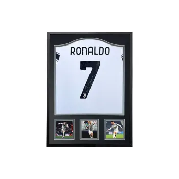 Three For 20-21 Juventus Cristiano Ronaldo Ronaldo Signed Soccer Apparel Jersey With SA Certificate