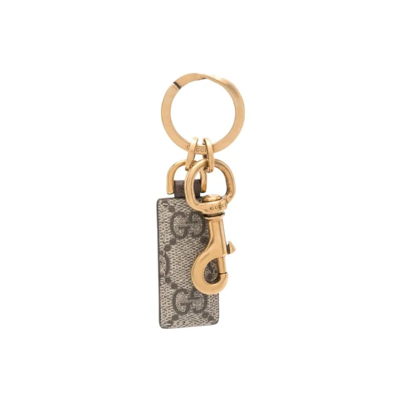 GUCCI Ophidia Leather Keychain-0