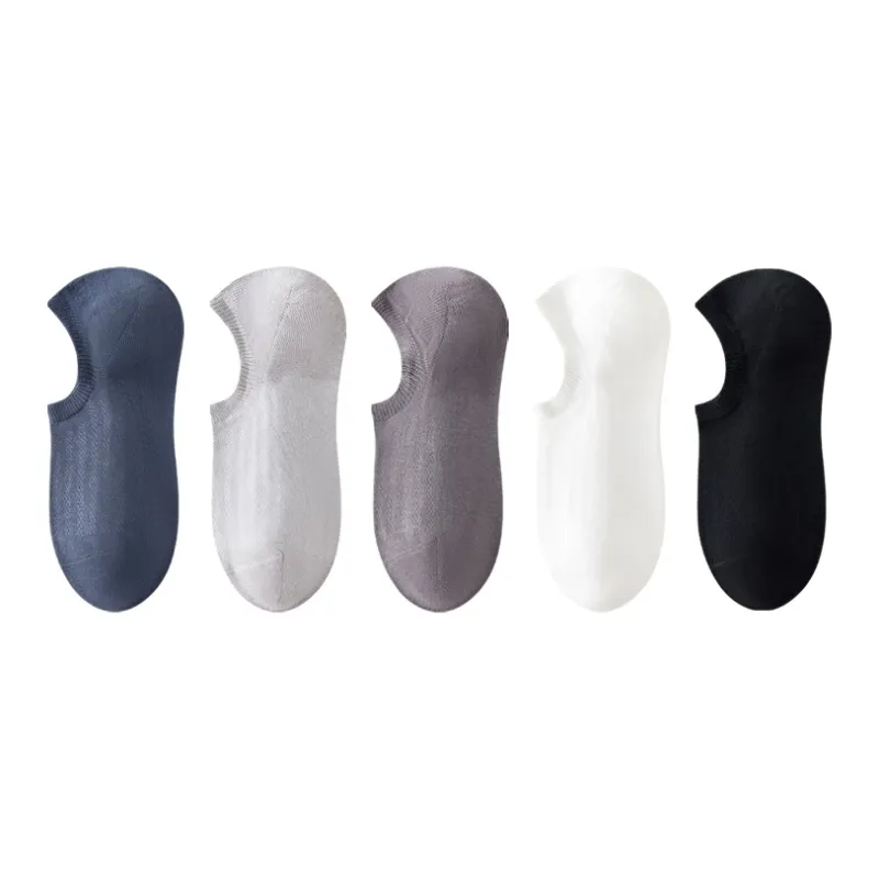 MIIOW No Show Socks Men's 5 Pack Mixed Color-0