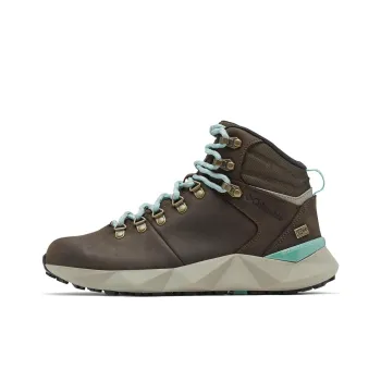 Columbia FACET SIERRA OUTDRY Slip Resistant Waterproof High Top Hiking Shoes Women's Brown