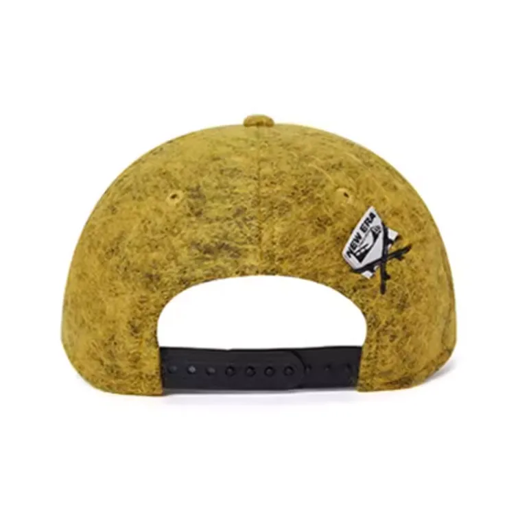 New Era Polyester Sheep Wool Polyamide Baseball Caps Unisex Yellow-2