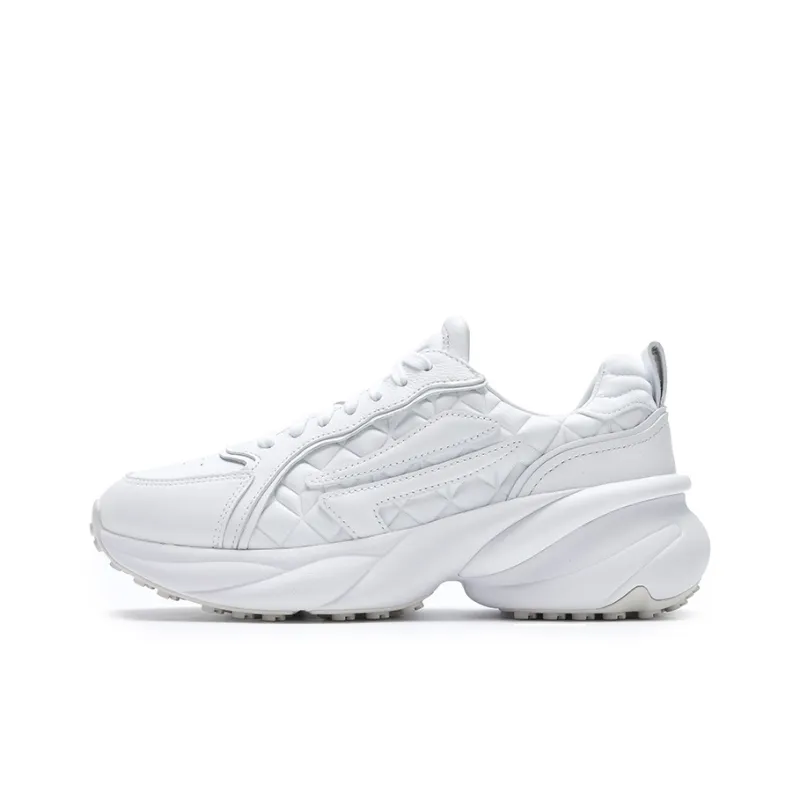 FILA Anti Slip Wear Resistant Low Top Casual Shoes Women's FILA White-0